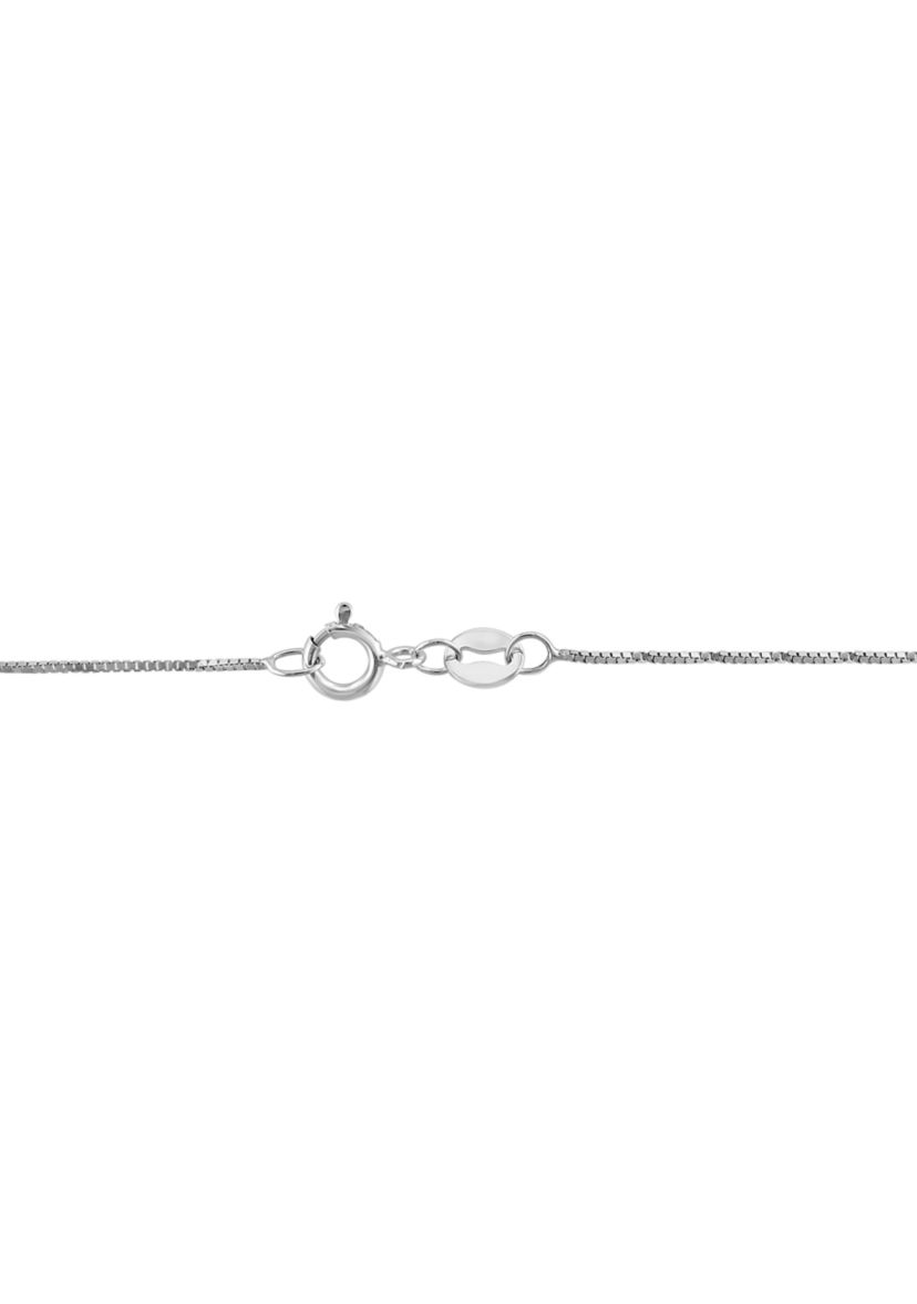 1/5 ct. t.w. Miracle Set Diamond Anchor Pendant Necklace in Sterling Silver 