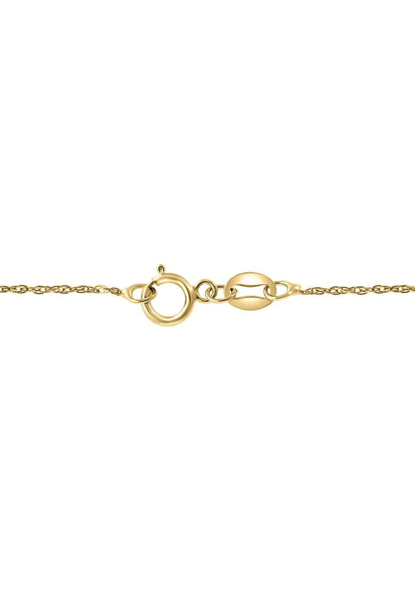 1/8 ct. t.w. Diamond Heart Pendant Necklace in Gold Over Sterling Silver