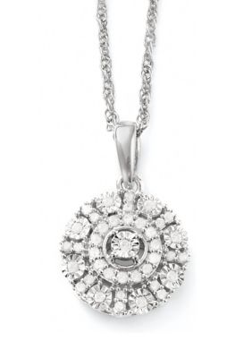 Effy 1/7 ct. t.w. Diamond Disc Pendant Necklace -  5400452YW0IN85DDS