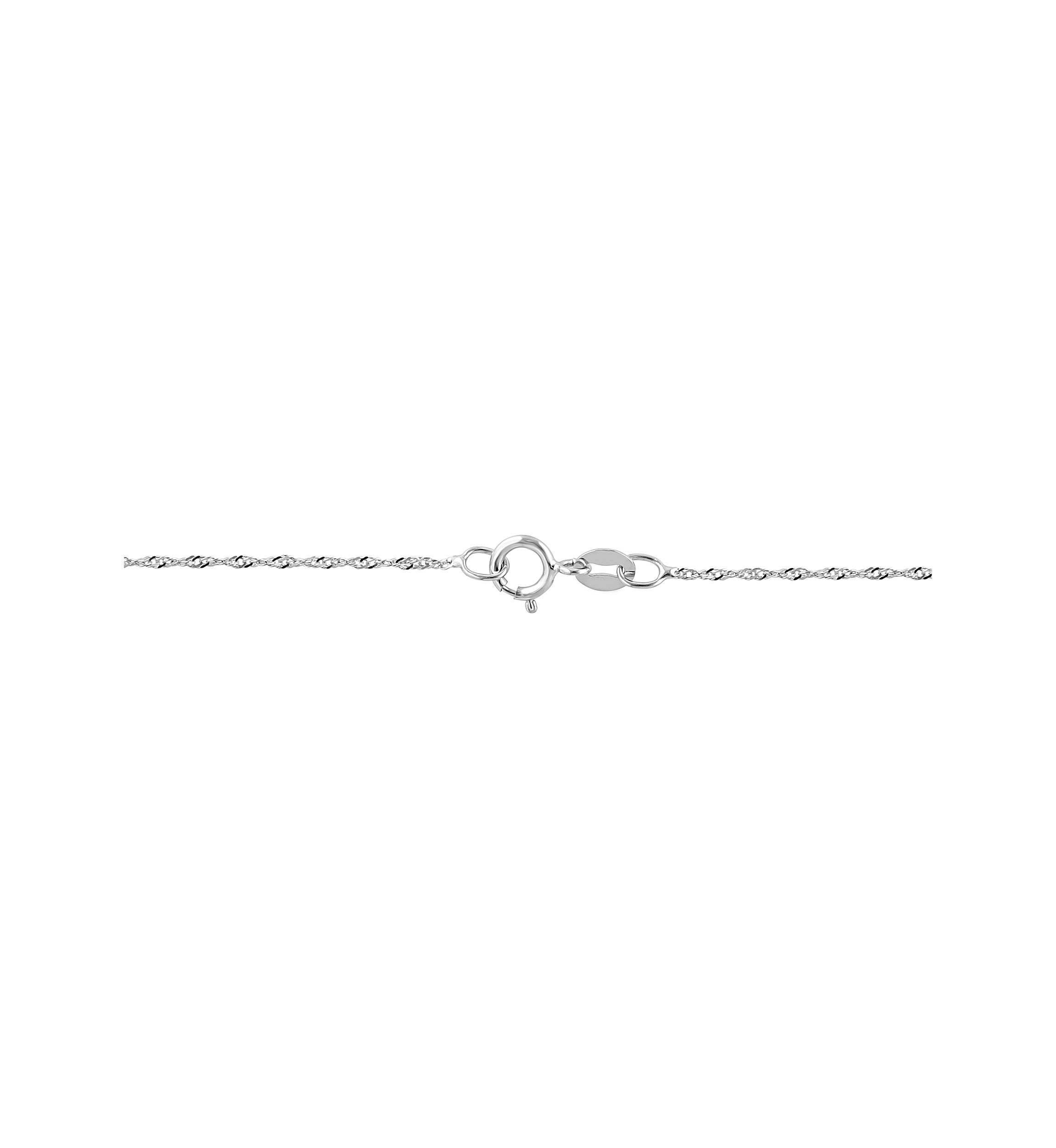 Miracle Set Diamond Pendant Necklace in Sterling Silver