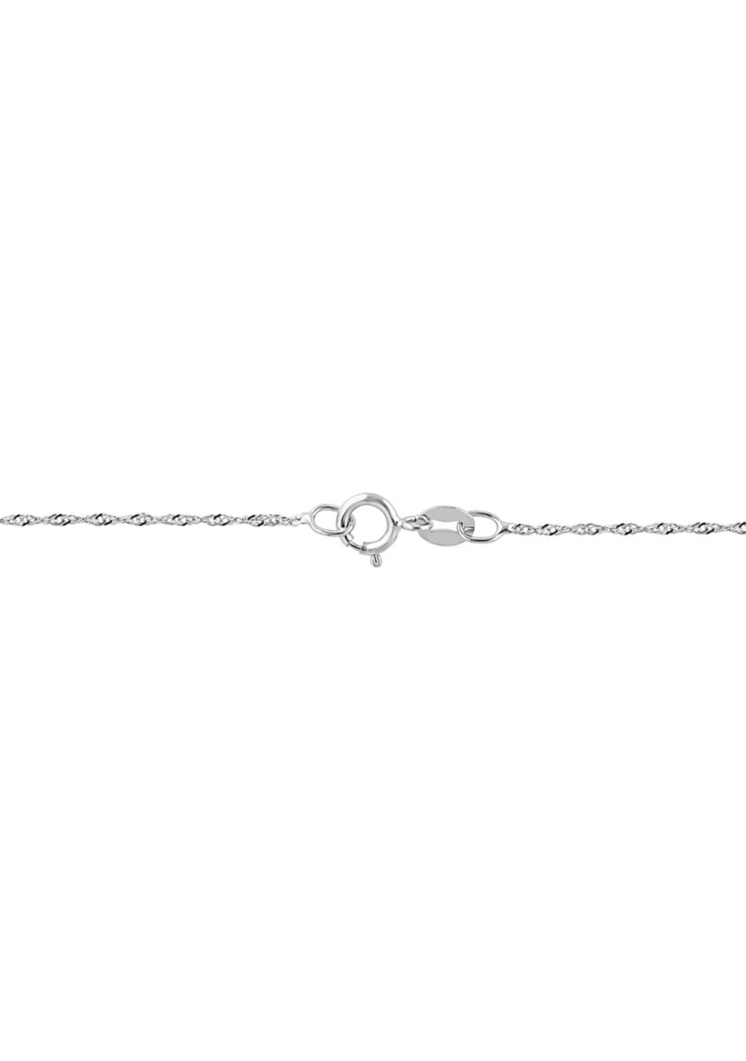 925 Silver Diamond Pendant Necklace