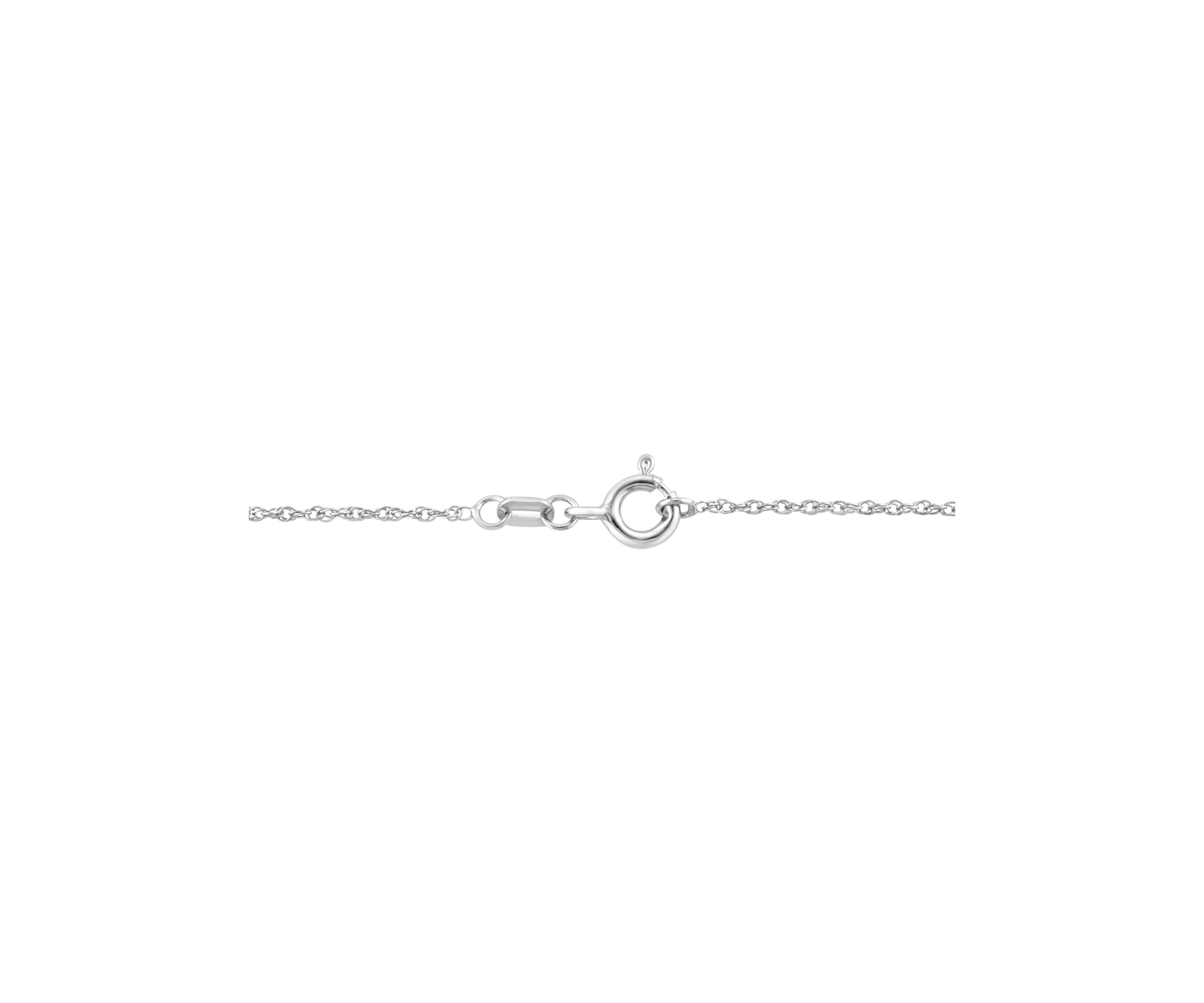 Sterling Silver Diamond Pendant 