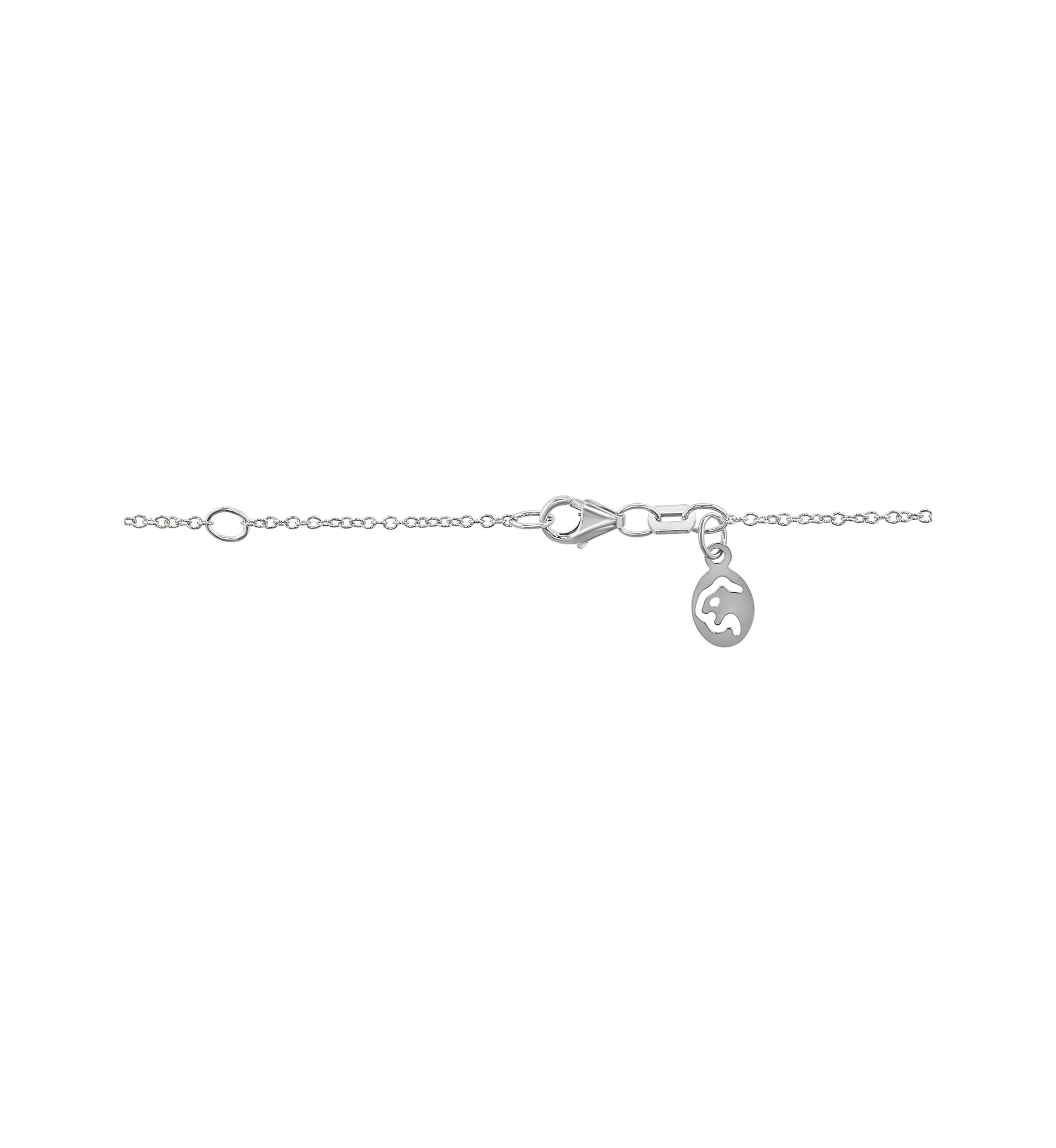 Sterling Silver Diamond Pendant 