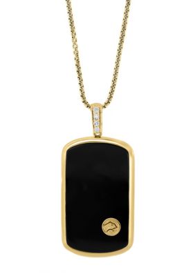 Effy Diamond And Onyx Pendant in 14K Yellow Gold -  5400452YXPCH90DX4