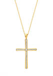 1/3 ct. t.w. White Diamond Necklace in 14k Yellow Gold