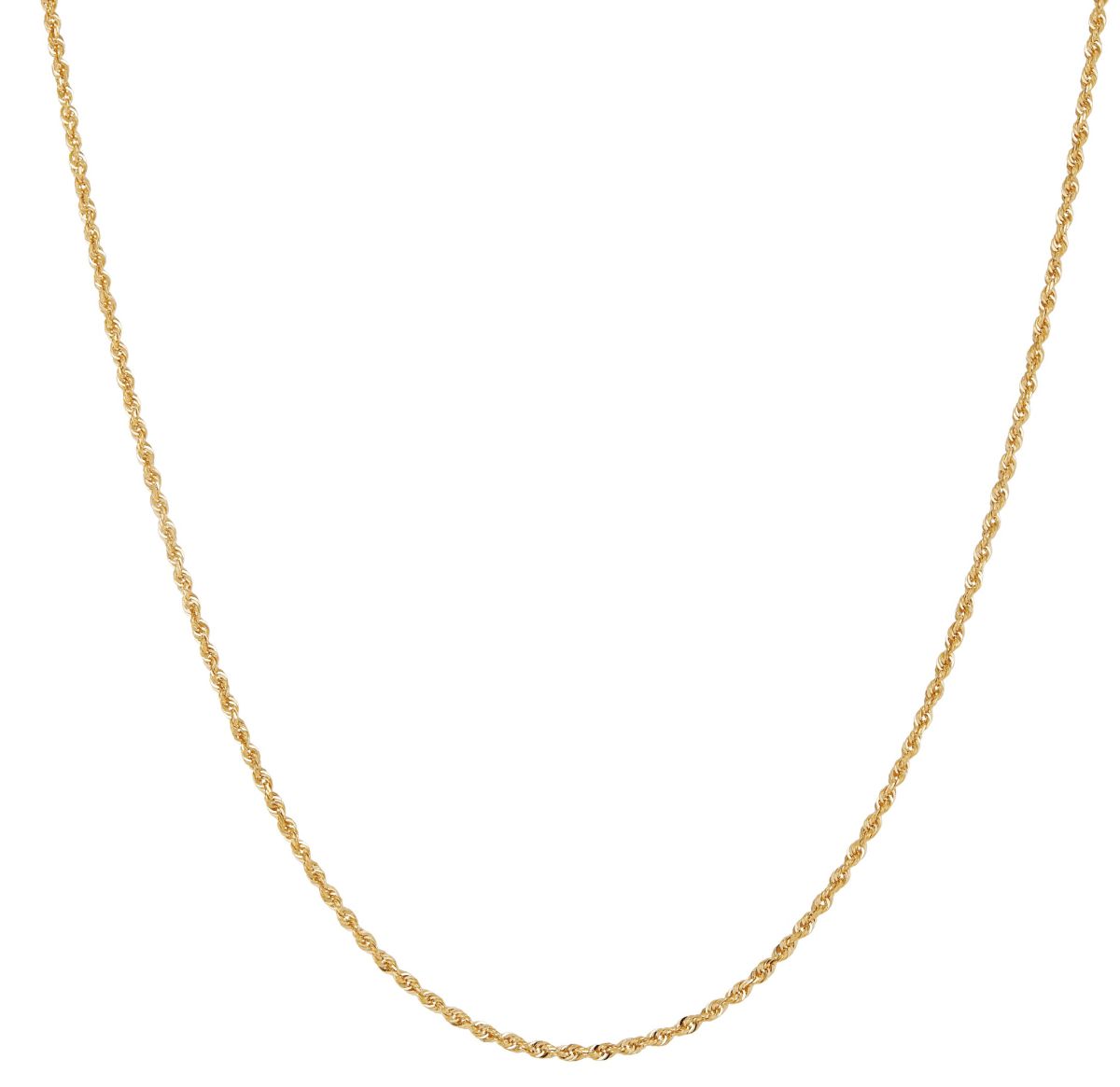 14K Yellow Gold .16mm Rope Chain
