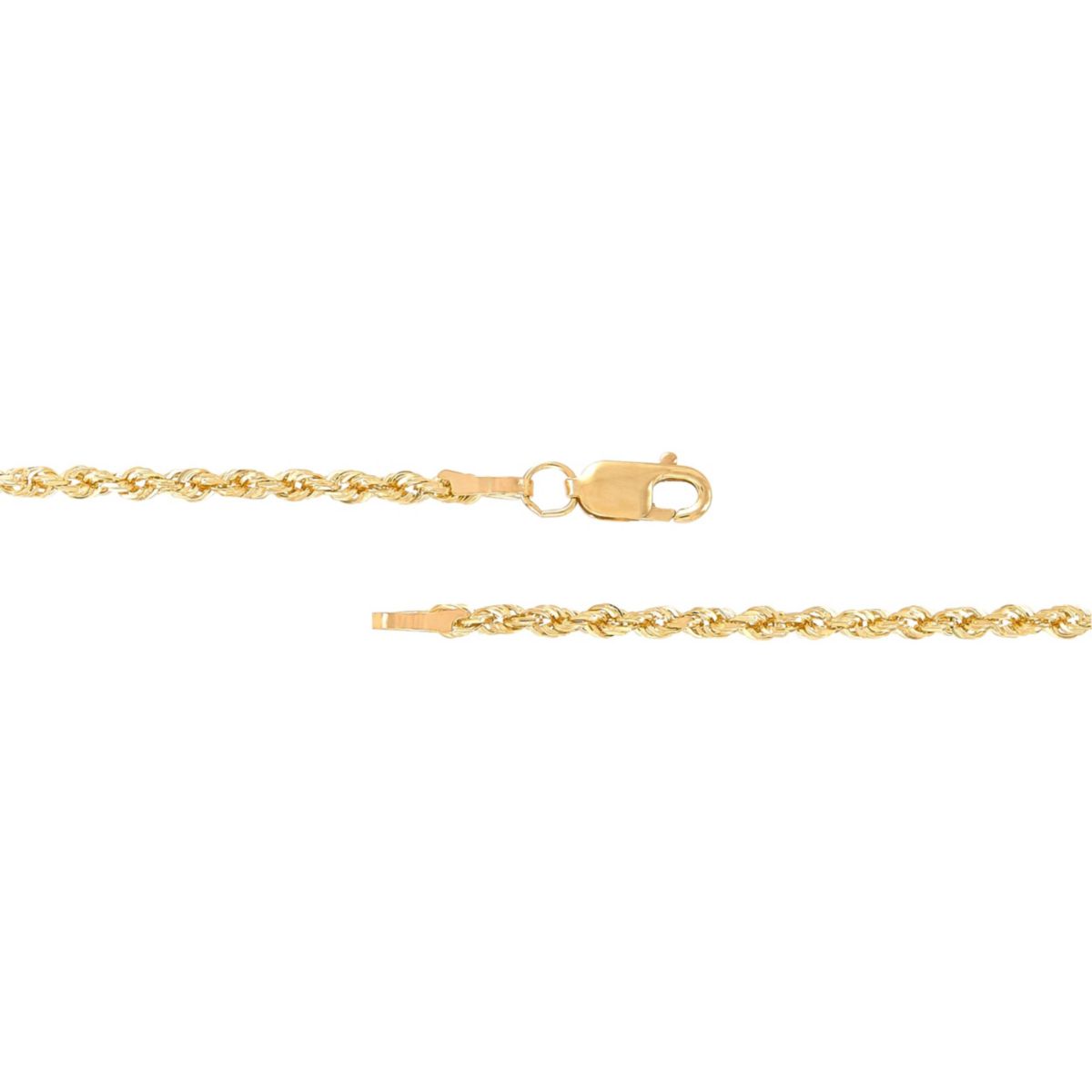 14K Yellow Gold .16mm Rope Chain