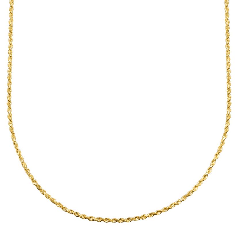 14K Yellow Gold .16mm Rope Chain