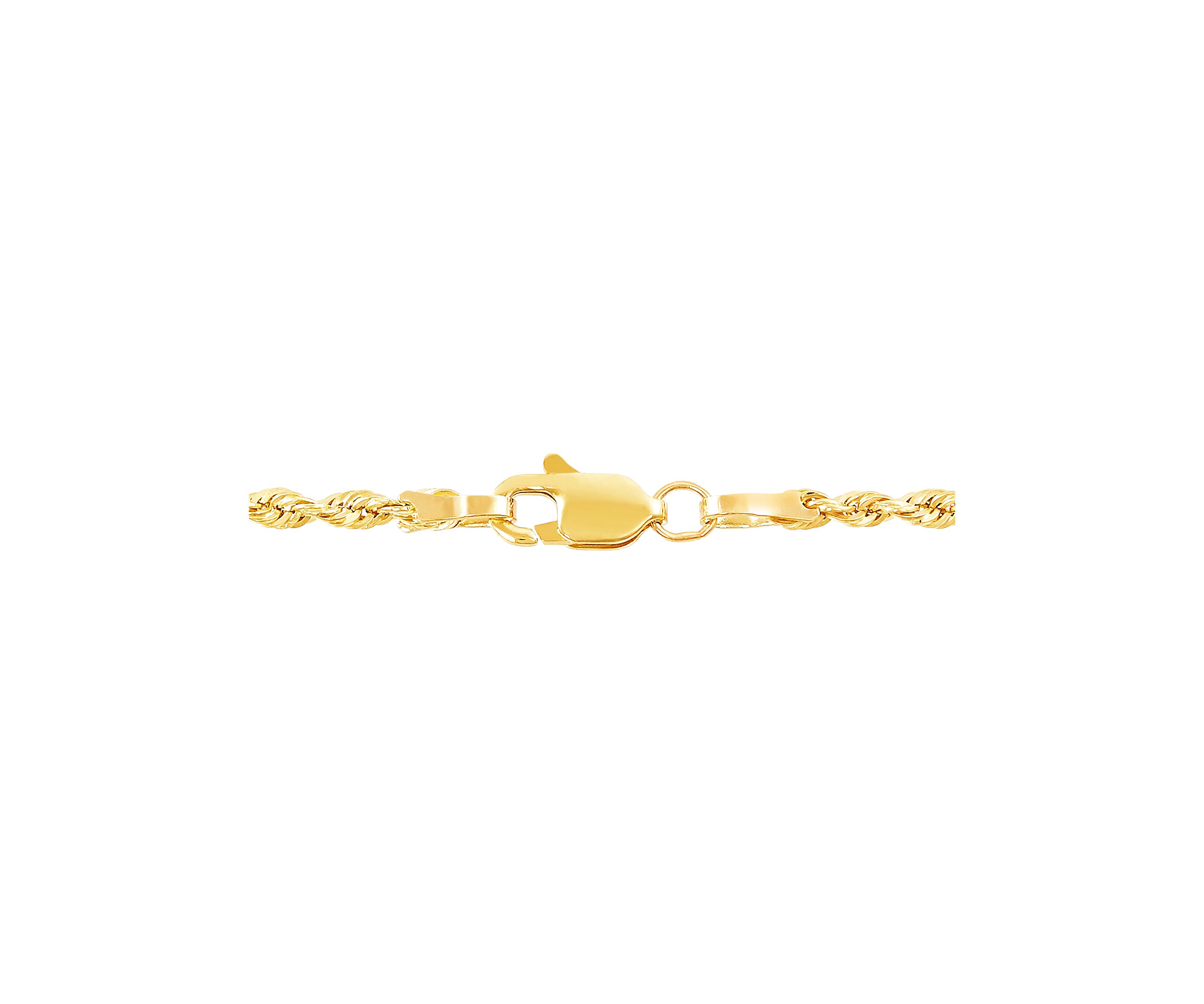 Hollow Glitter Chain in 14K Yellow Gold