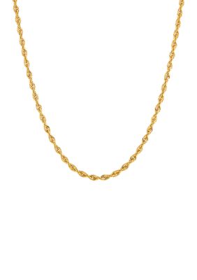 Belk & Co. 14K Yellow Gold Solid Glitter Necklace