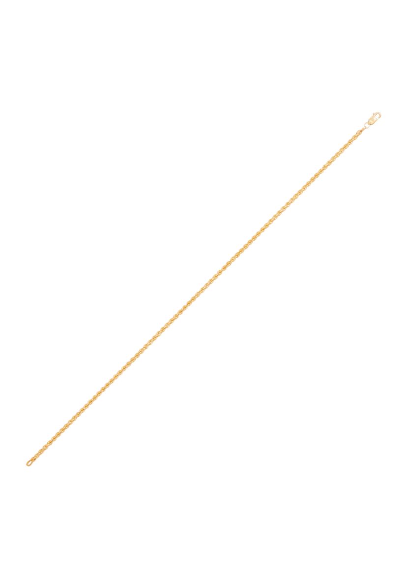 Hollow Rope Bracelet in 14K Yellow Gold