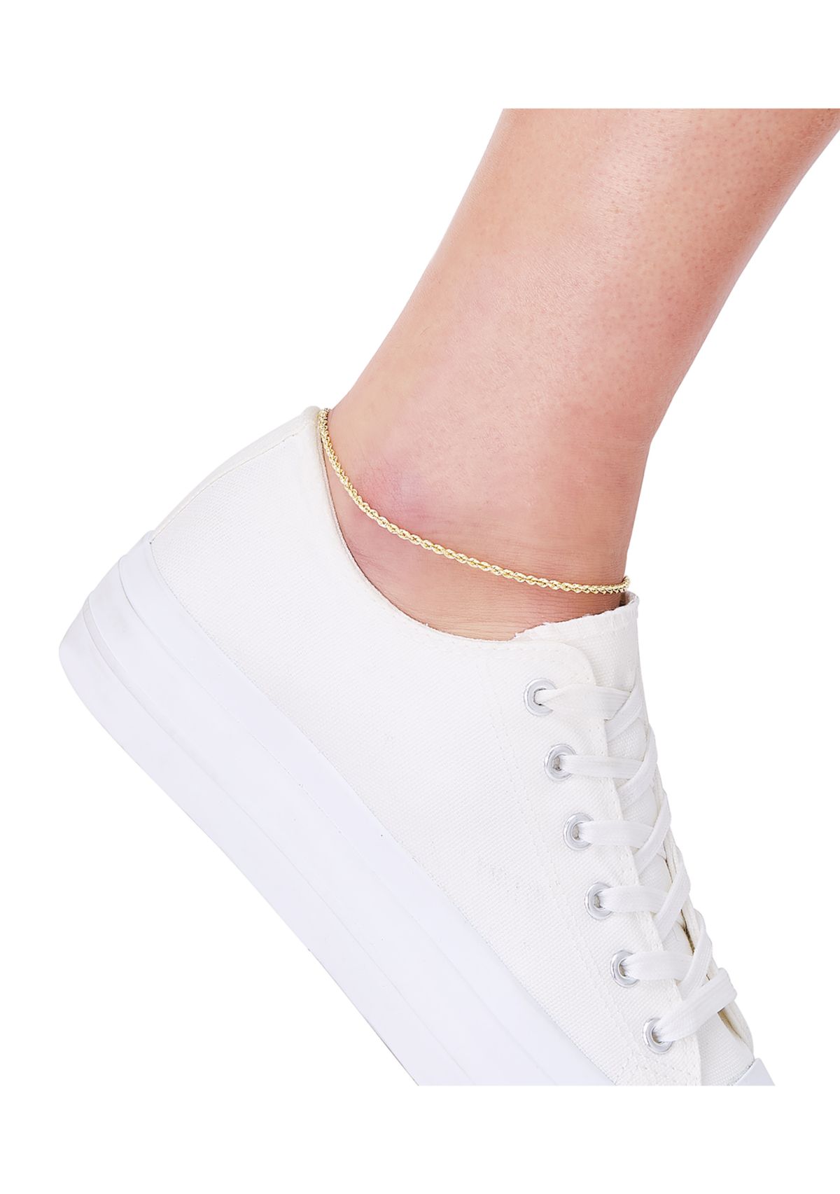 Hollow Rope Bracelet in 14K Yellow Gold