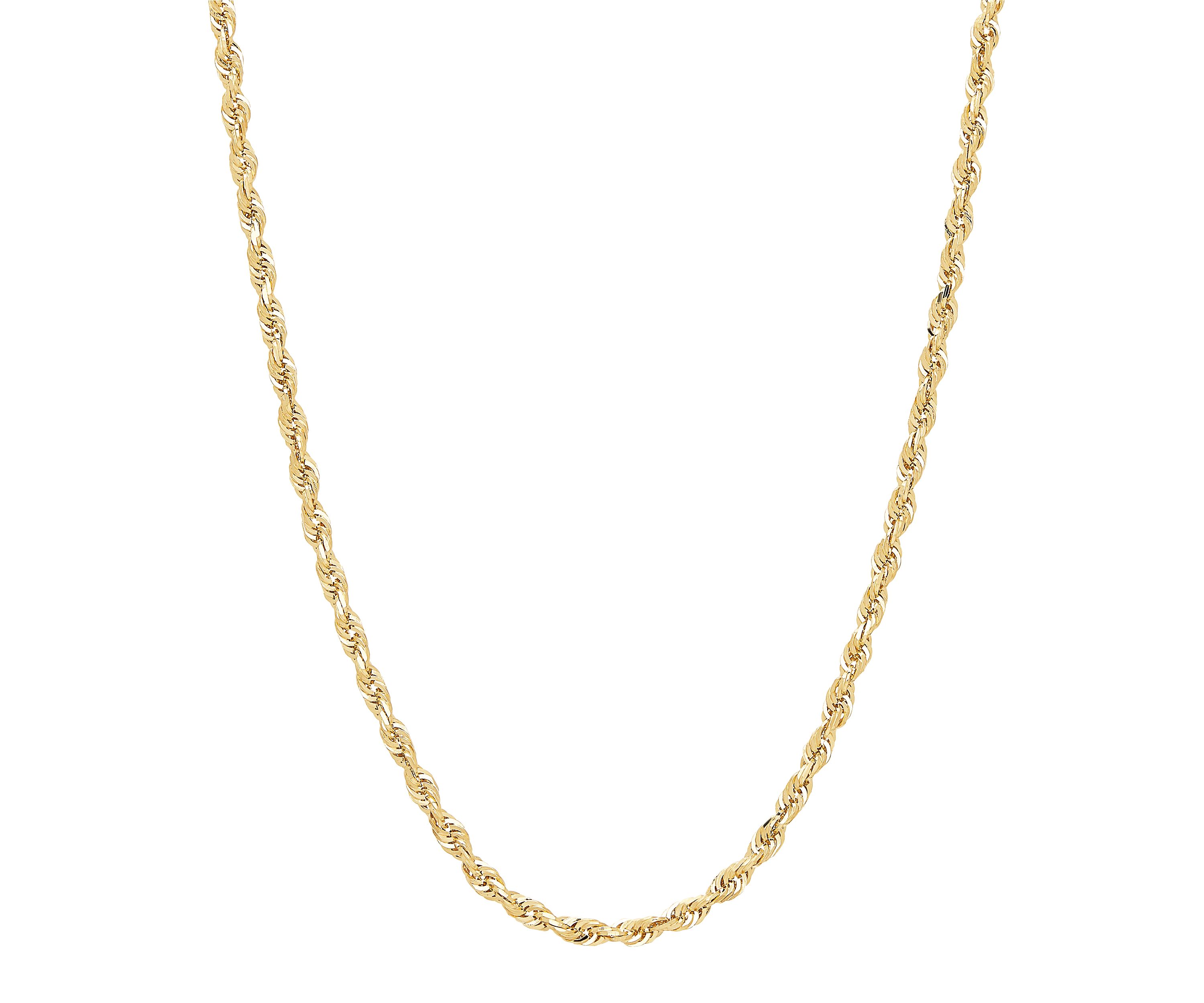 14K Yellow Gold .23mm Rope Chain