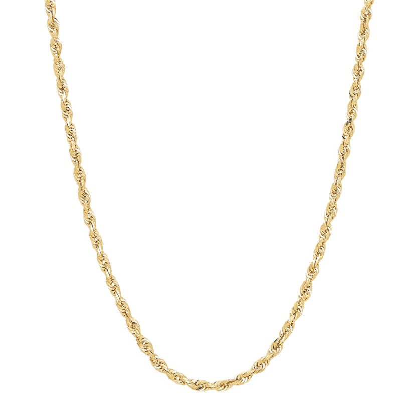 14K Yellow Gold .23mm Rope Chain