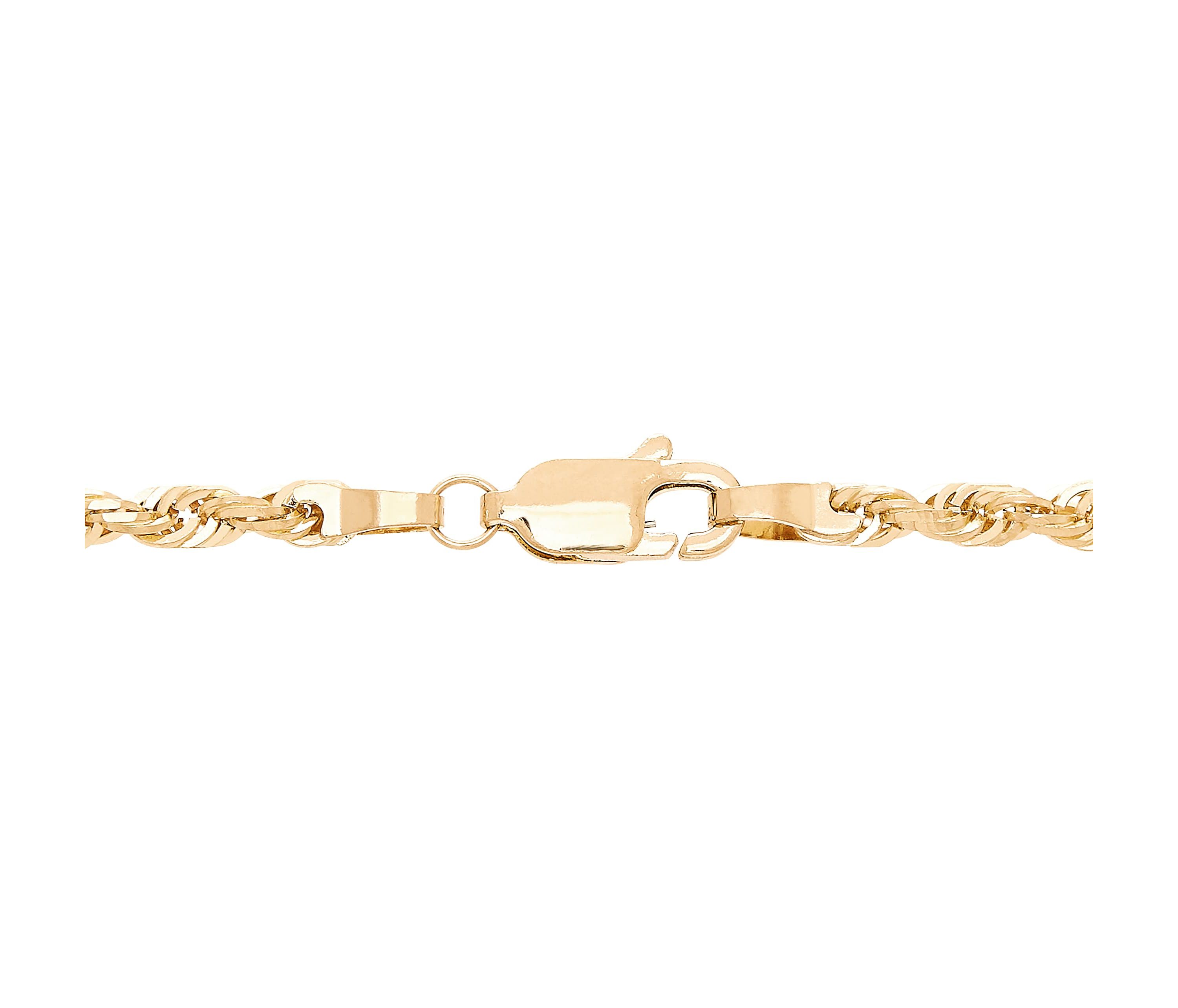 14K Yellow Gold .23mm Rope Chain