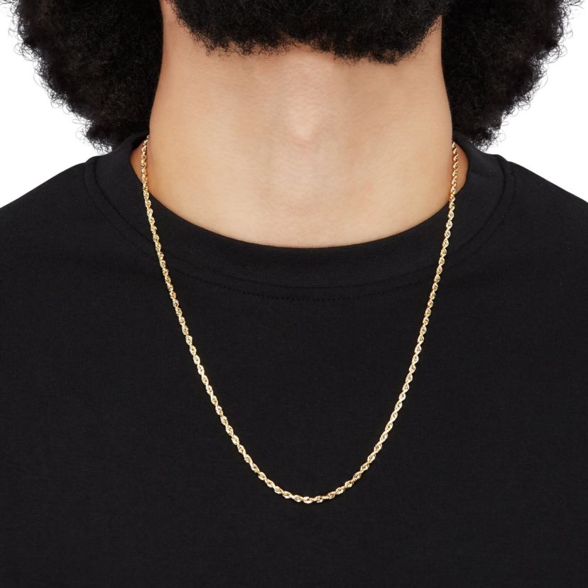 14K Yellow Gold .23mm Rope Chain