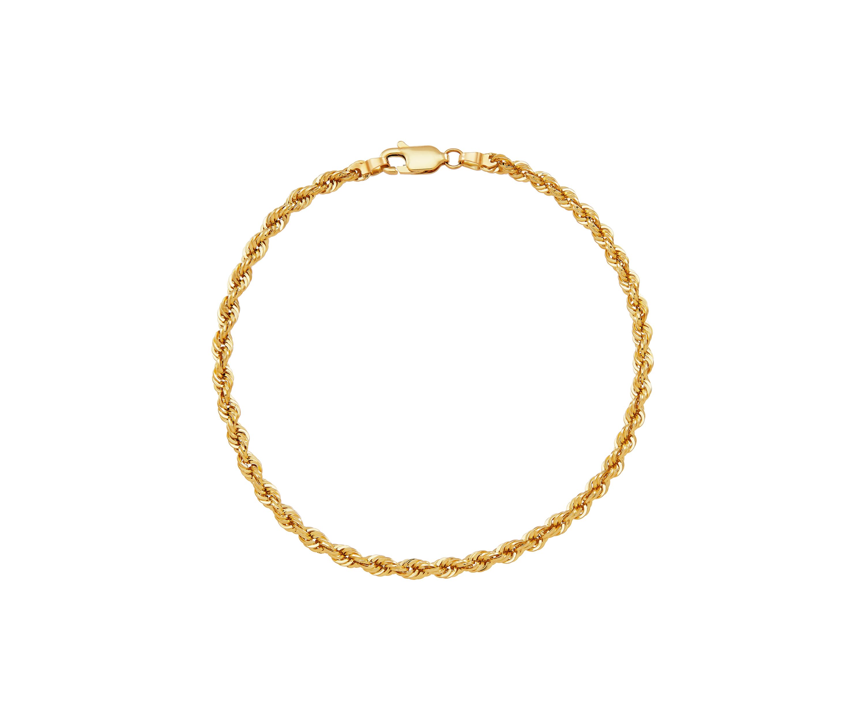 Hollow Becelet in 14K Yellow Gold
