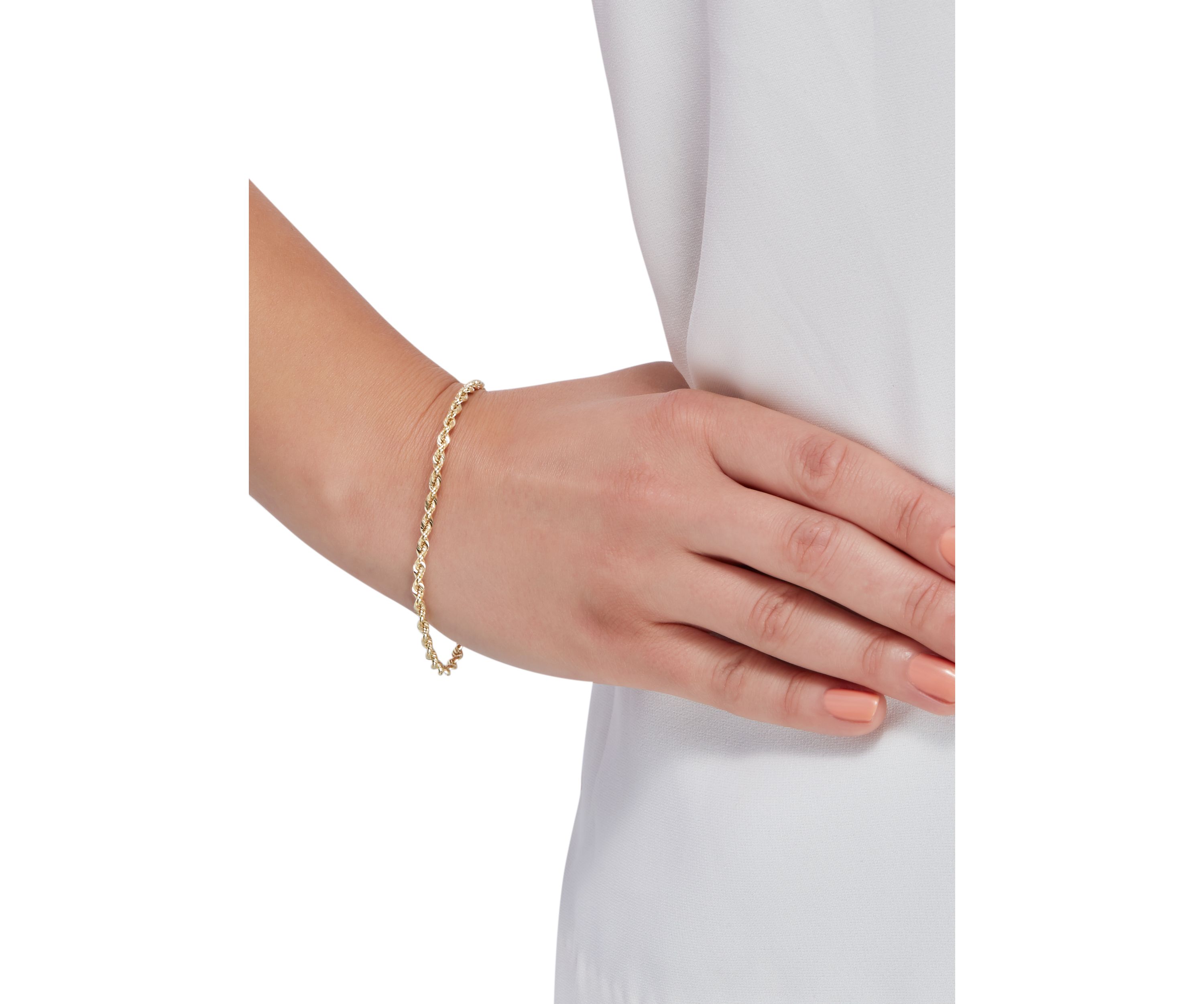 Hollow Becelet in 14K Yellow Gold