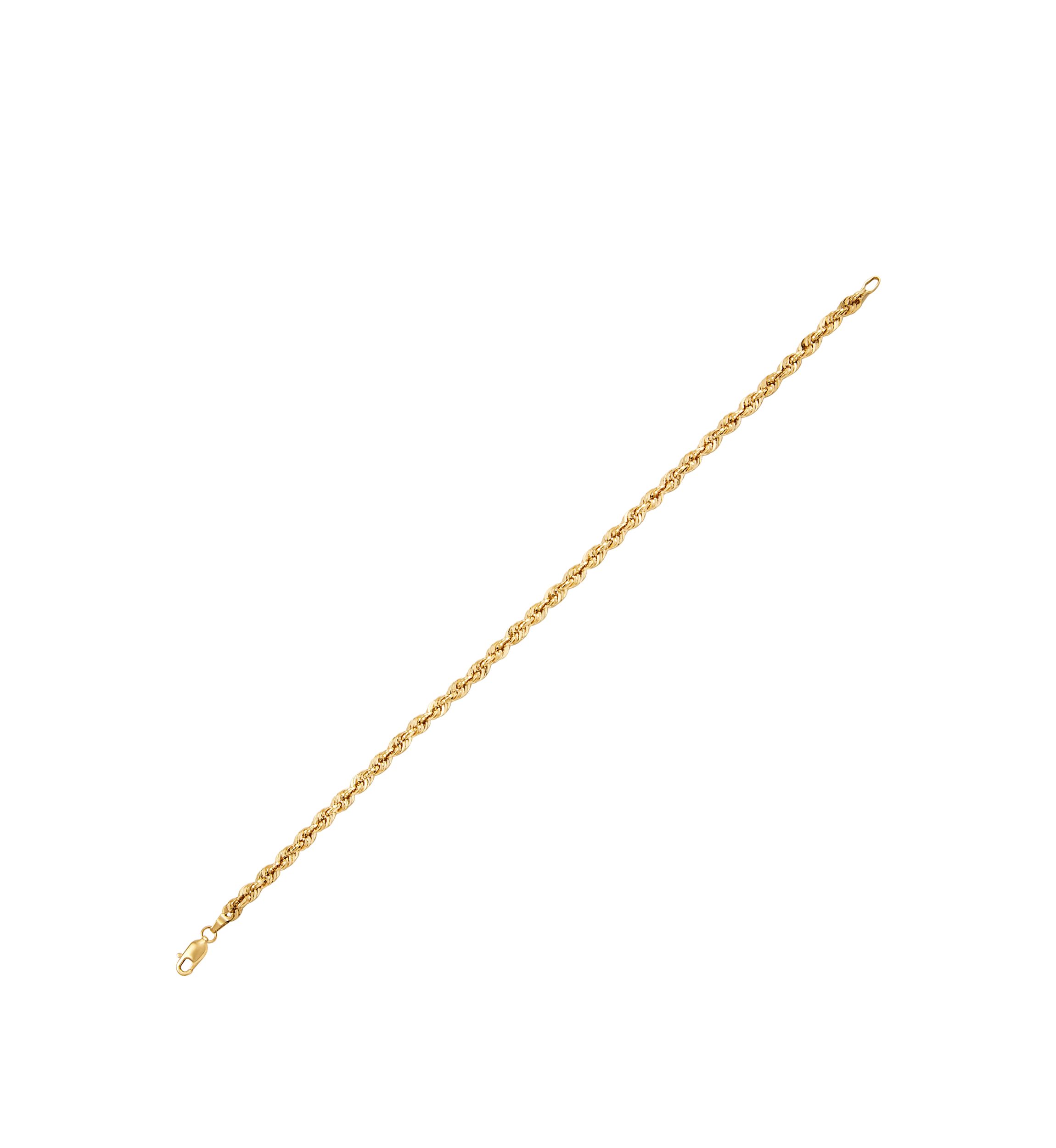 Mens Gold Glitter Bracelet in 14k Yellow Gold