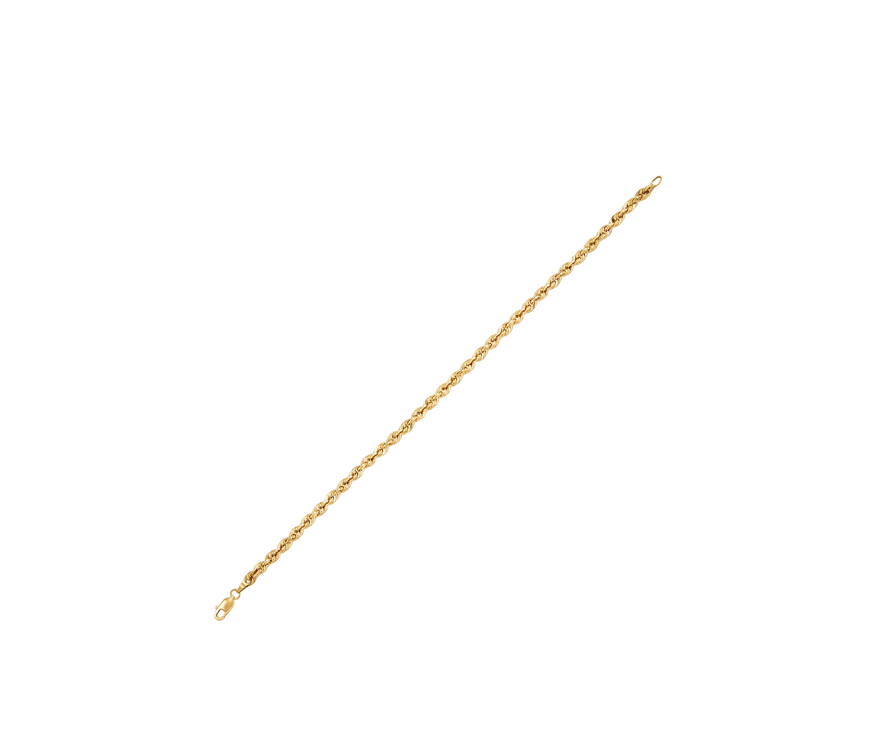 Mens Gold Glitter Bracelet in 14k Yellow Gold