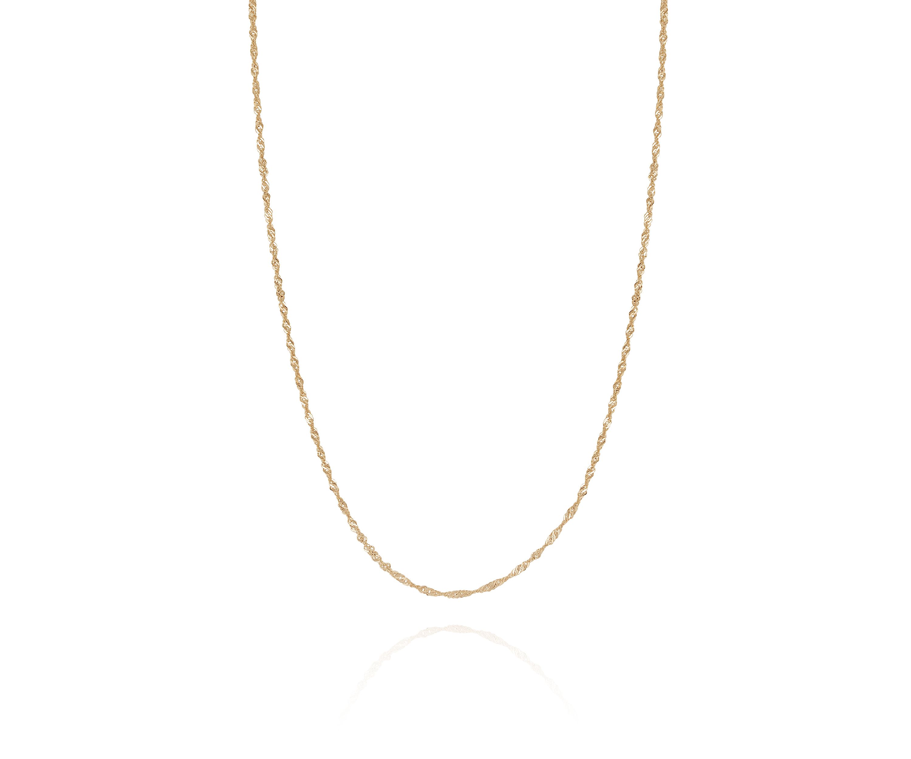 1.35 Millimeter Sparkle Necklace in 14K Yellow Gold