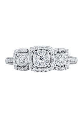 Belk & Co 1/3 Ct. T.w. Diamond Engagement Ring In 10K White Gold
