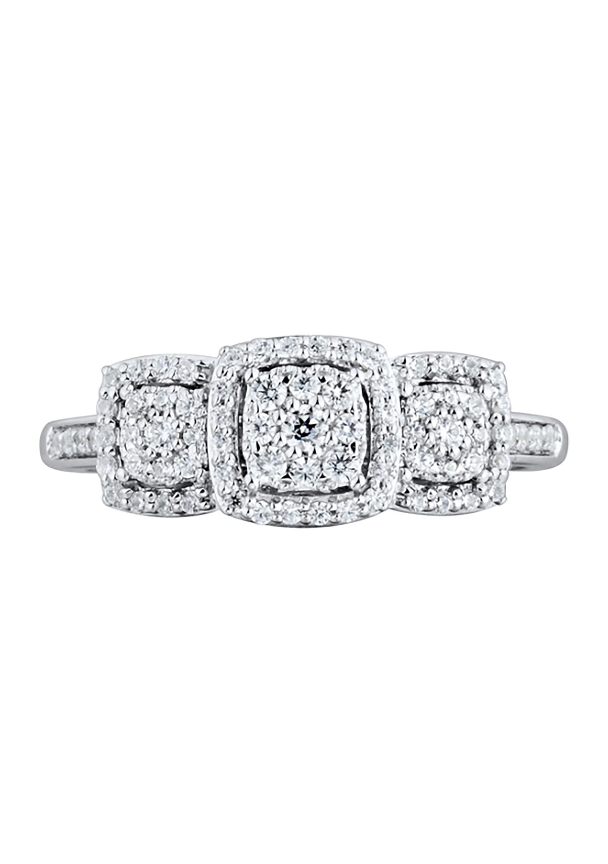 1/3 ct. t.w. Diamond Engagement Ring in 10K White Gold