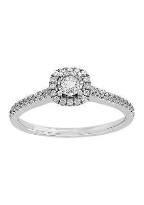 Belk & Co 1/4 Ct. T.w. Diamond Engagement Ring In 10K White Gold