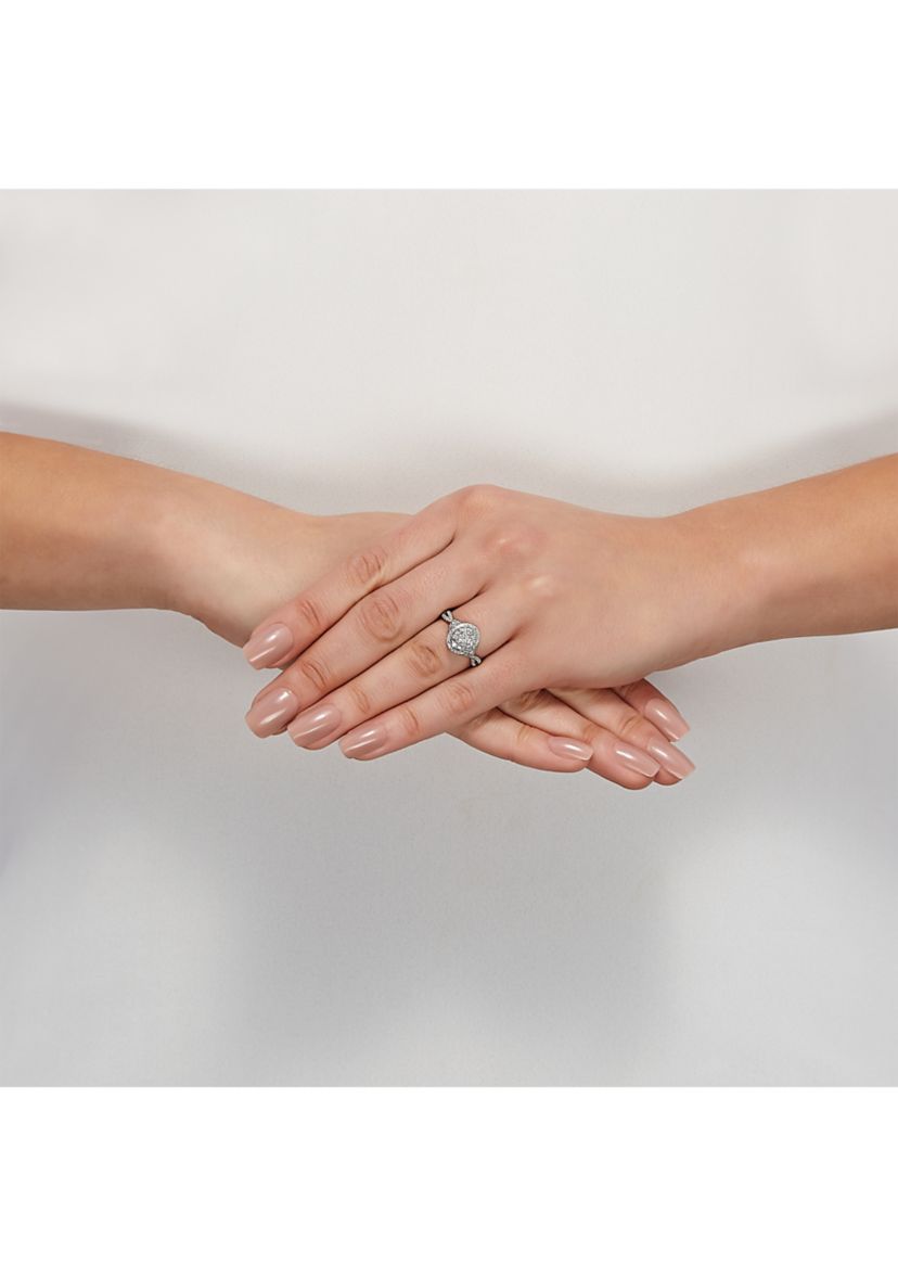 1/2 ct. t.w. Diamond Engagement Ring in 10K White Gold