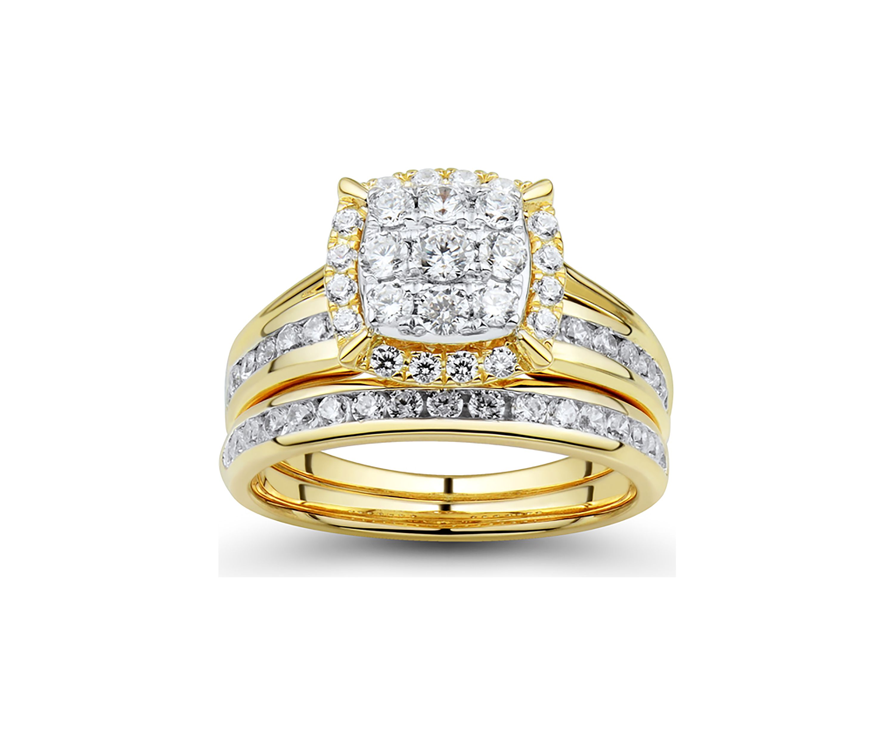 1 ct. t.w, Diamond Bridal Ring in 10K Yellow Gold