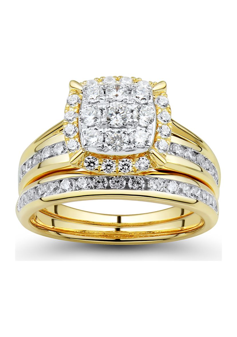 1 ct. t.w, Diamond Bridal Ring in 10K Yellow Gold