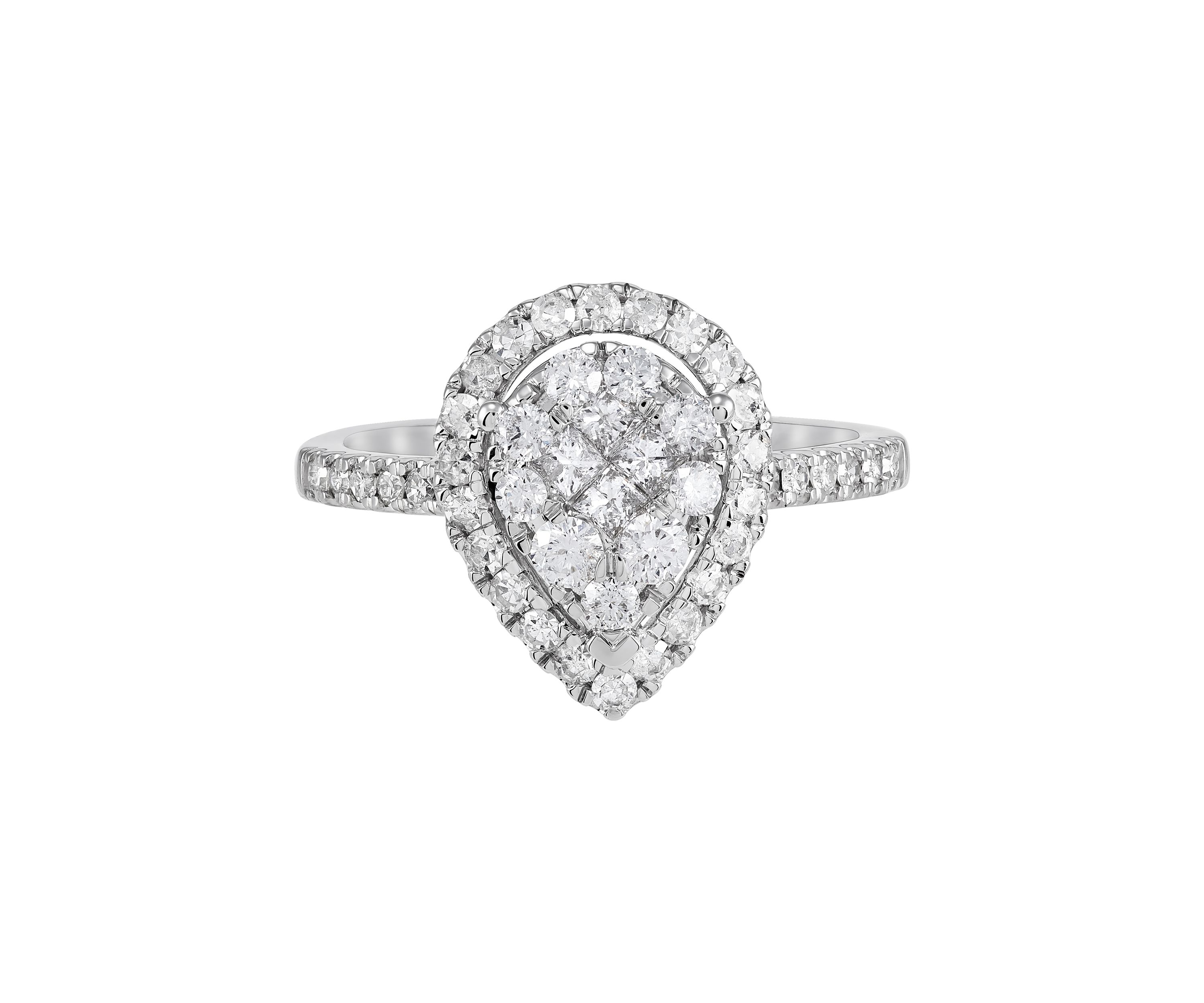 1 ct. t.w. Diamond Engagement Ring in 10K White Gold 