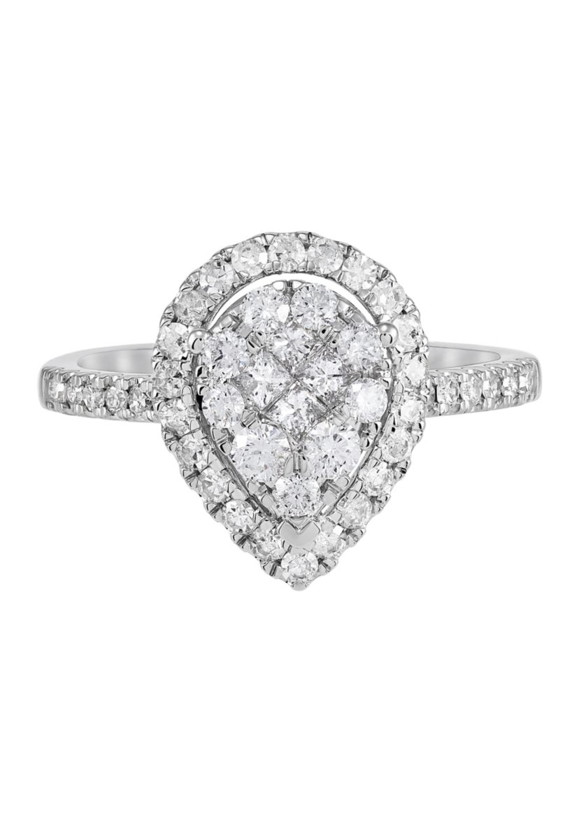 1 ct. t.w. Diamond Engagement Ring in 10K White Gold 