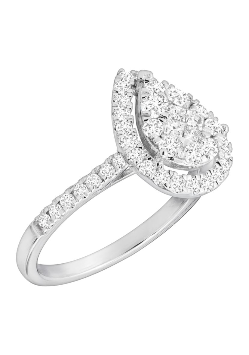 1 ct. t.w. Diamond Engagement Ring in 10K White Gold 