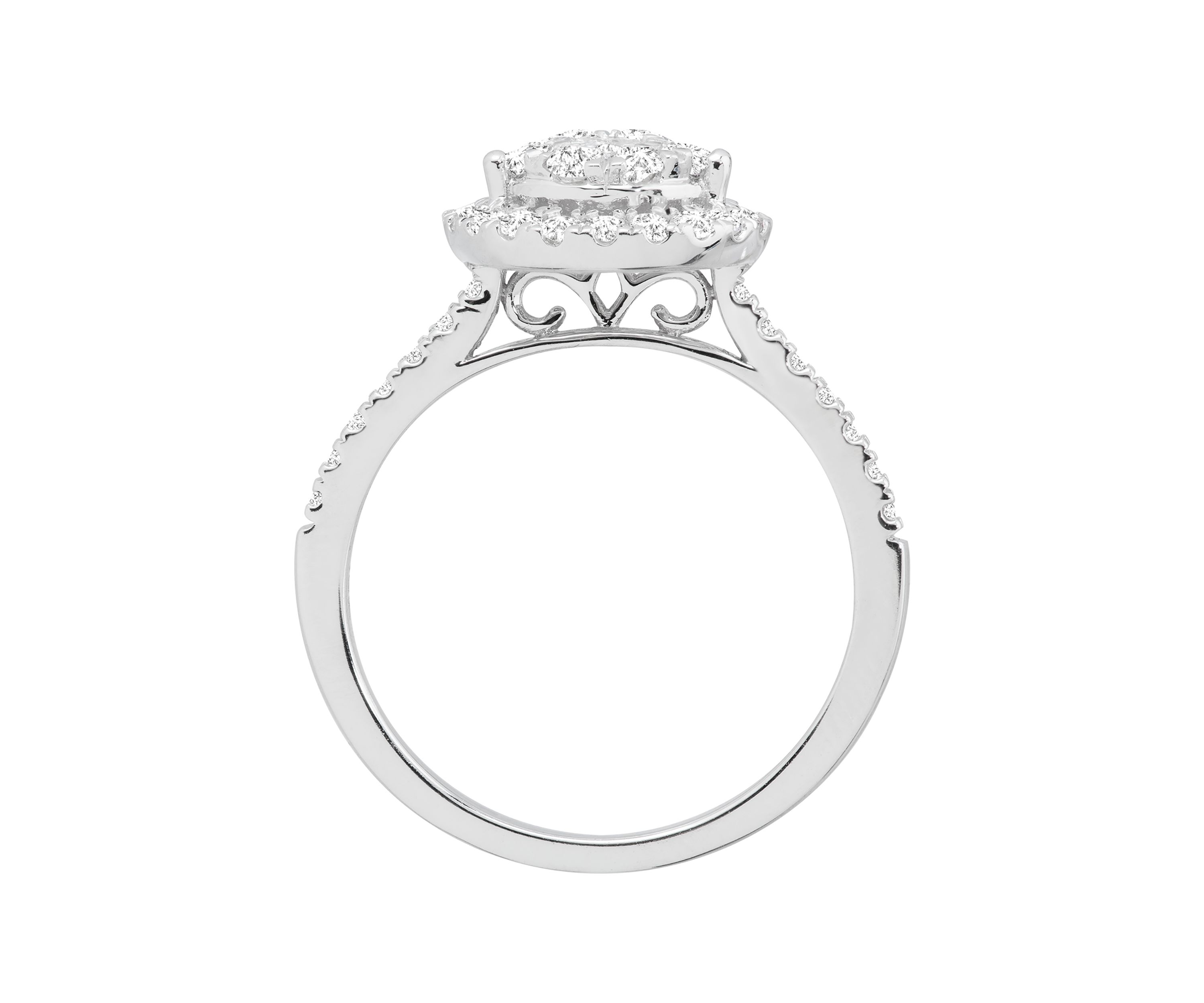 1 ct. t.w. Diamond Engagement Ring in 10K White Gold 