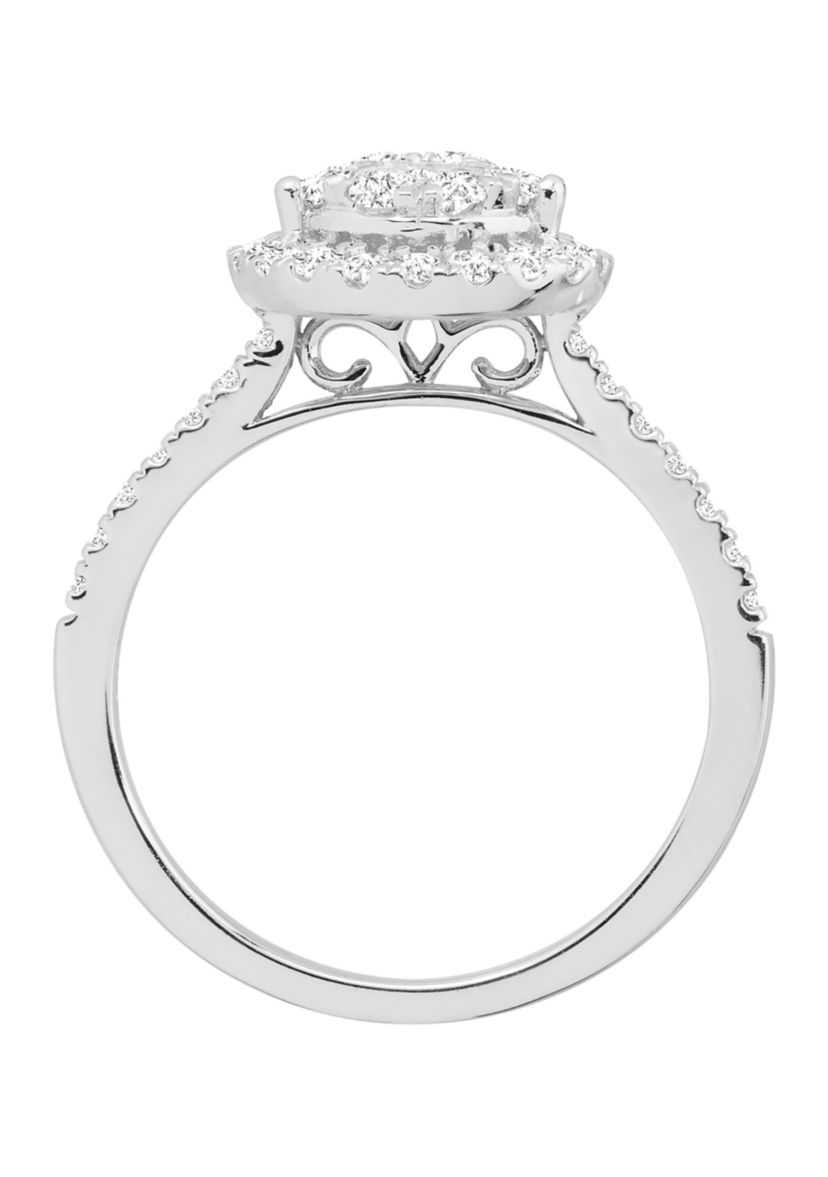 1 ct. t.w. Diamond Engagement Ring in 10K White Gold 