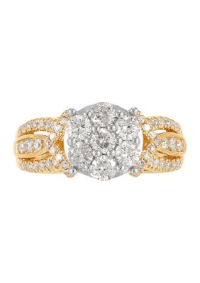 Belk & Co 1 Ct. T.w. Diamond Engagement Ring In 10K Yellow Gold