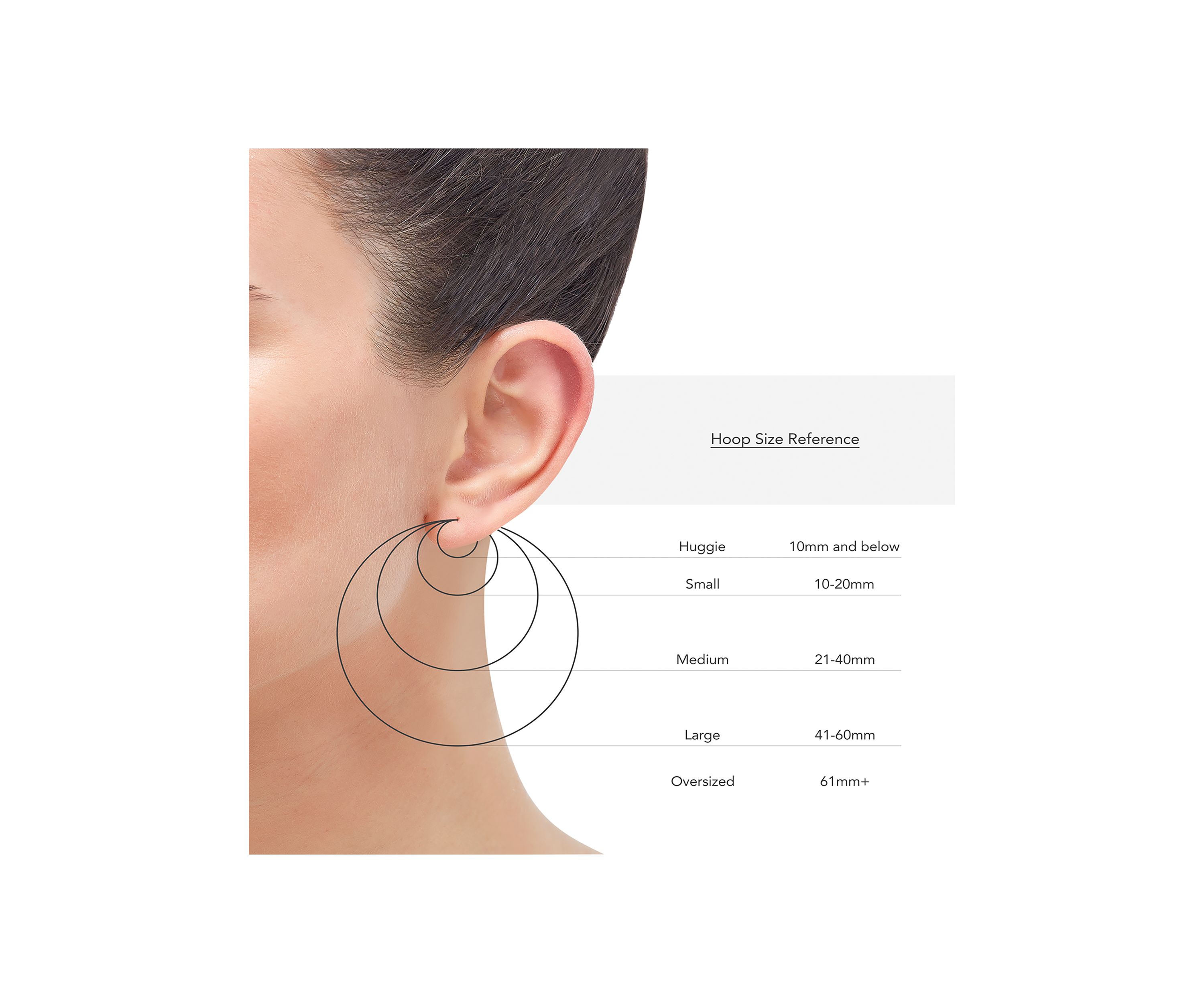 3 mm x 20 mm x 30 mm Square Tube Oval Hoop Earrings in 14K Gold