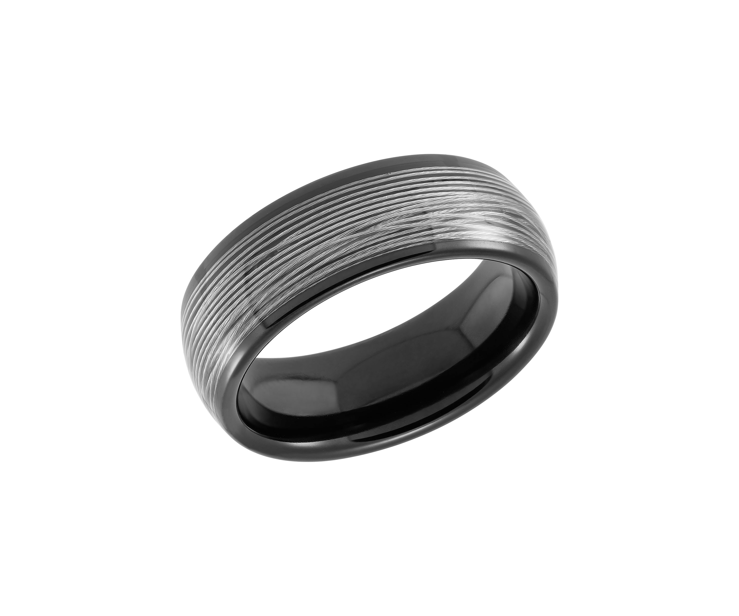 Mens Gray Steel Band in Tungsten 