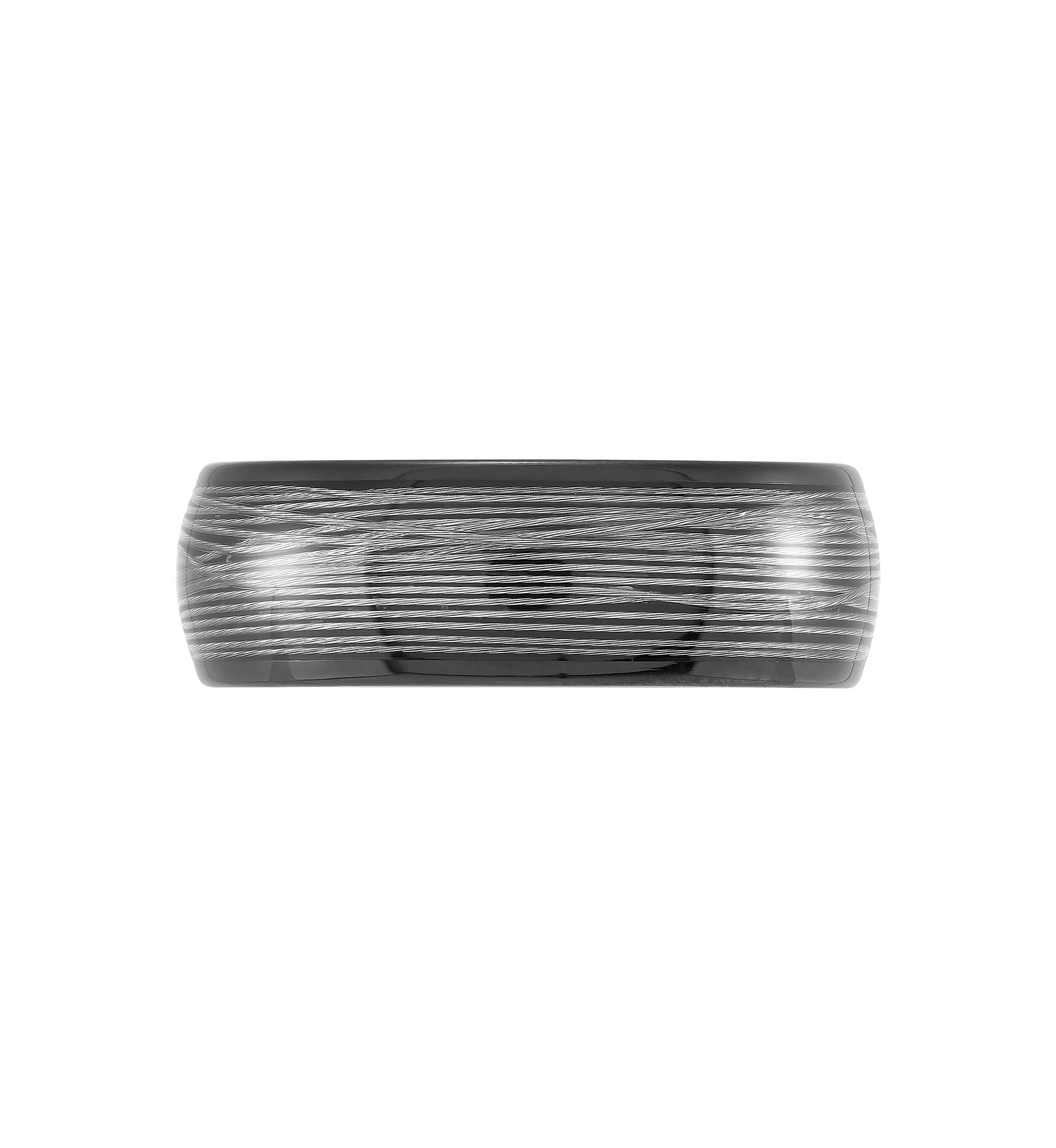 Mens Gray Steel Band in Tungsten 