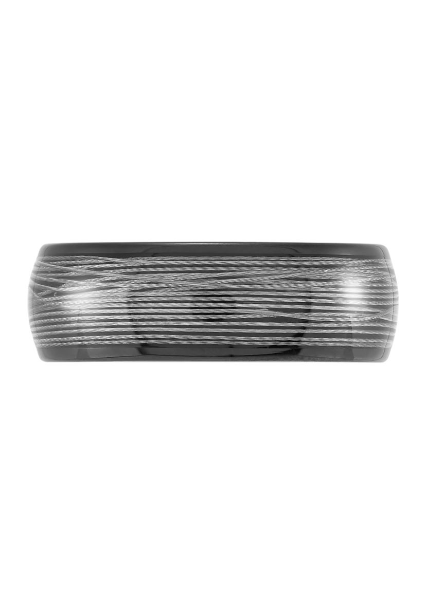 Mens Gray Steel Band in Tungsten 
