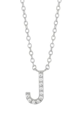 1/10 ct tw Diamond Initial K Pendant Necklace