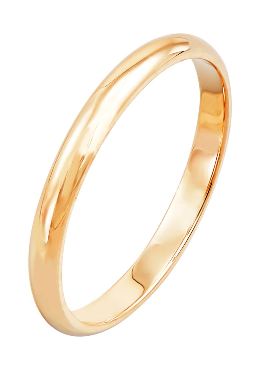 Polished Wedding Band Ring in 14k Yellow Gold