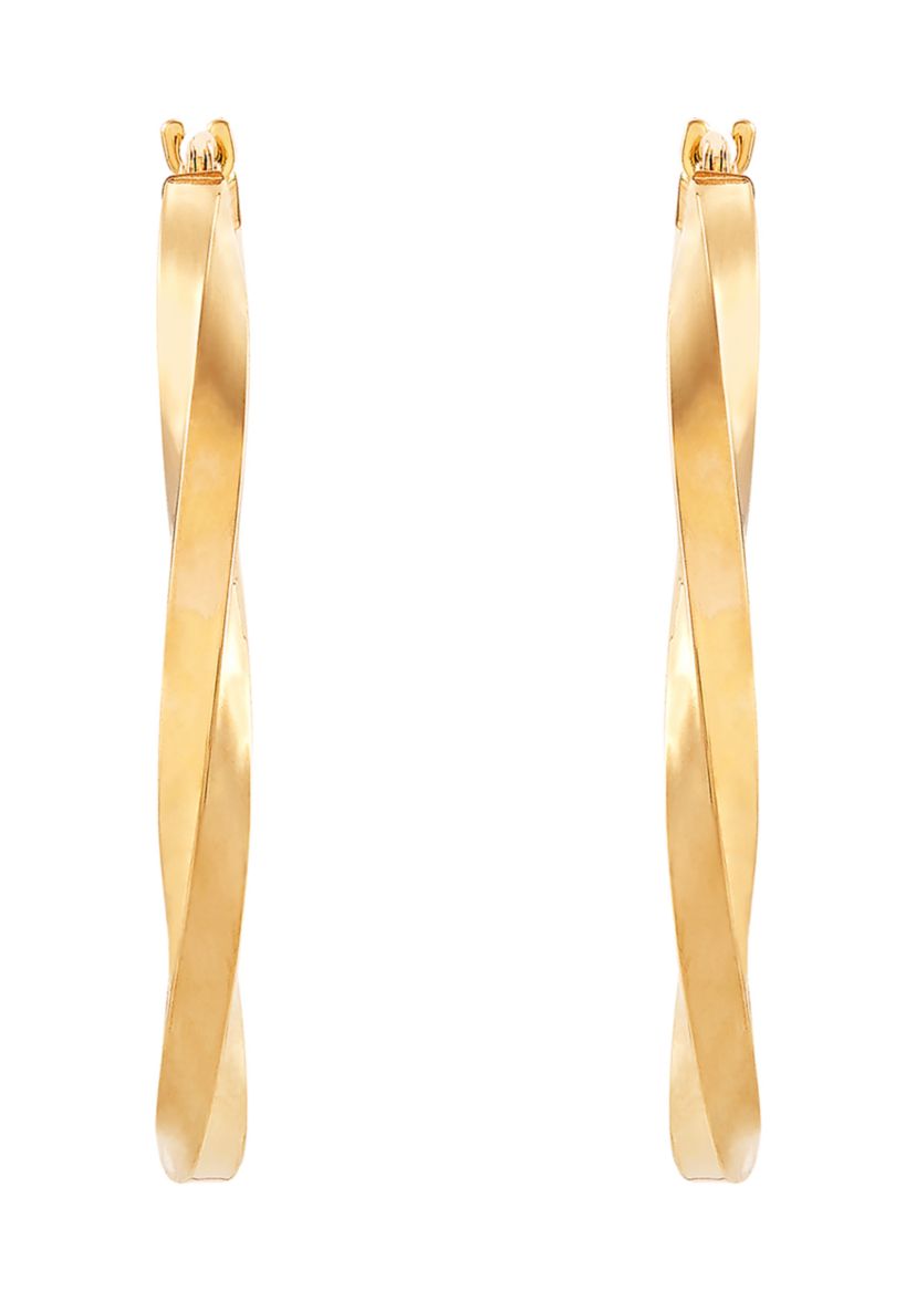 Hoop Earrings in 14K Yellow Gold