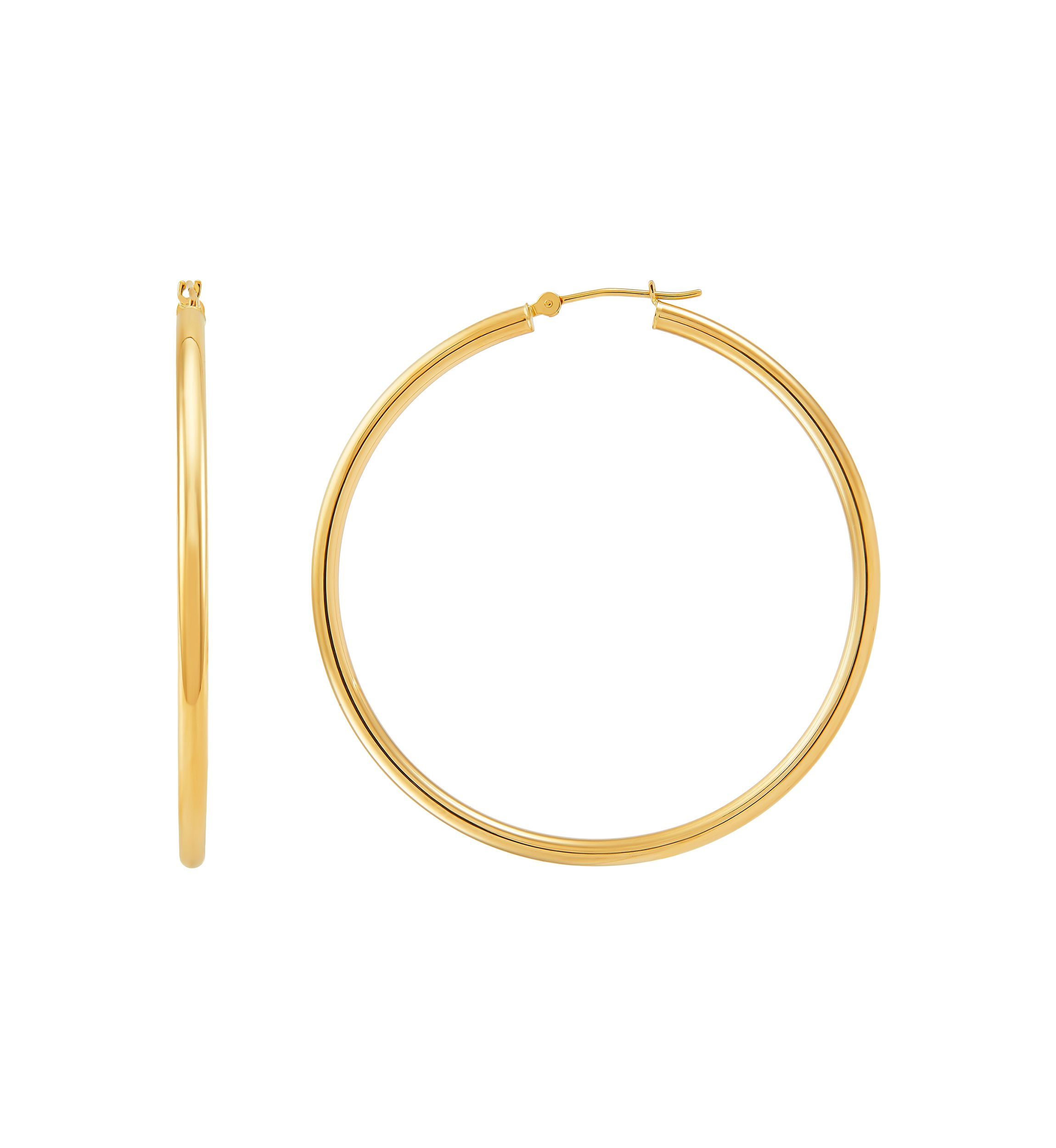 Hoop Earrings in 14K Yellow Gold