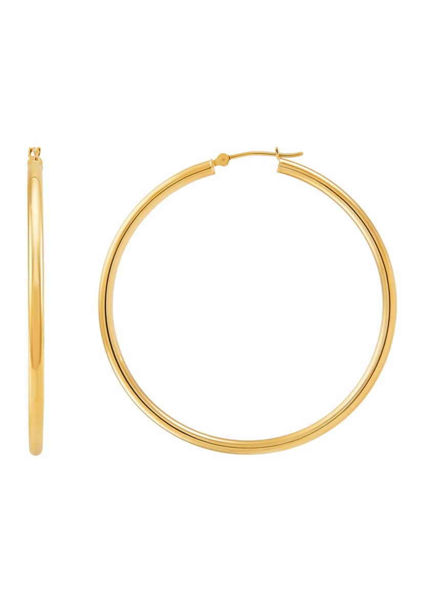 Hoop Earrings in 14K Yellow Gold