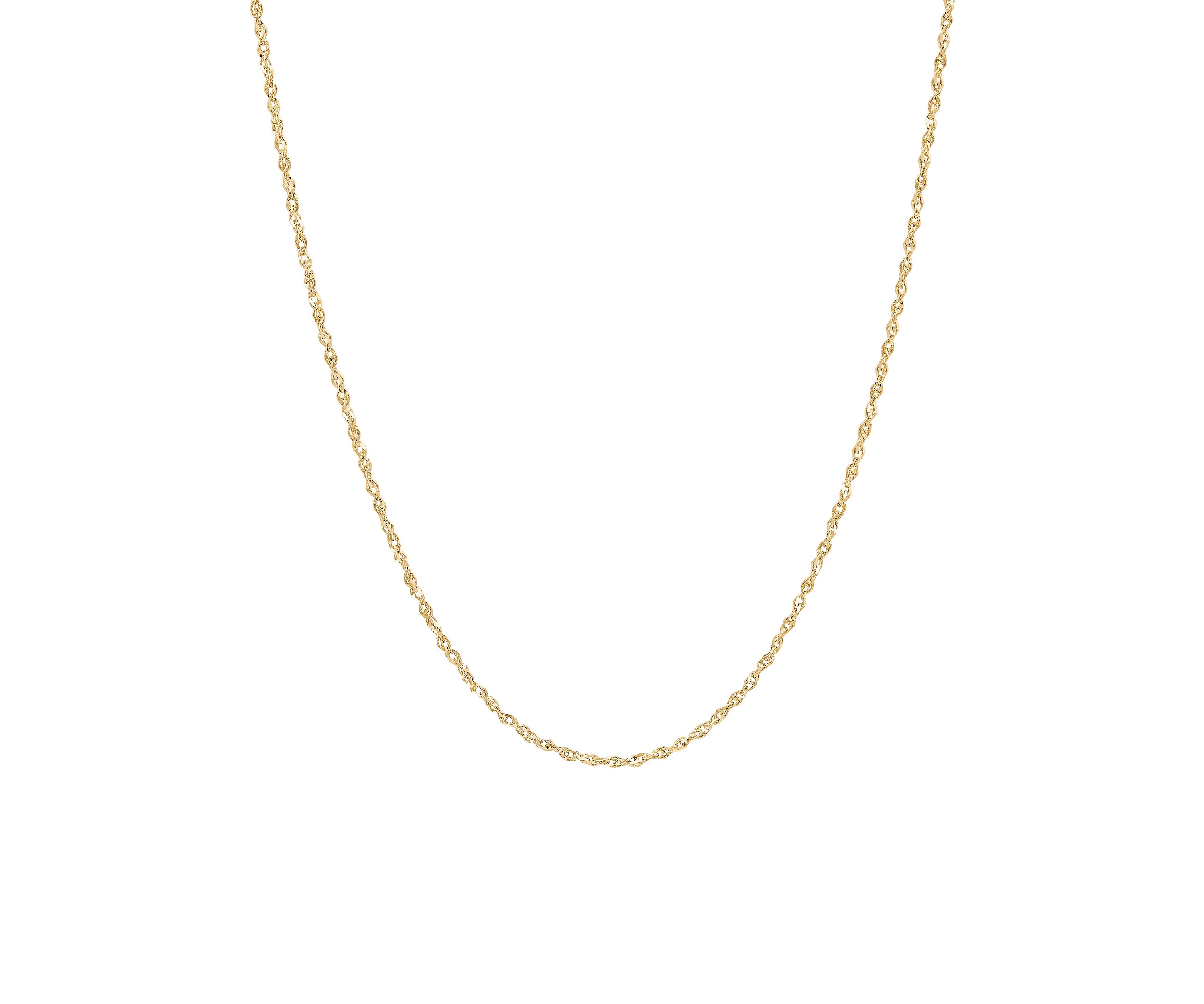 1.15 Millimeter Perfectina Solid Chain in 14K Yellow Gold
