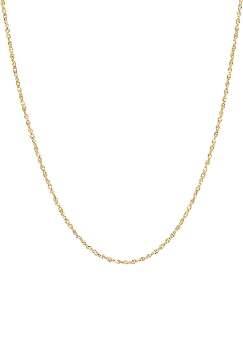 1.15 Millimeter Perfectina Solid Chain in 14K Yellow Gold