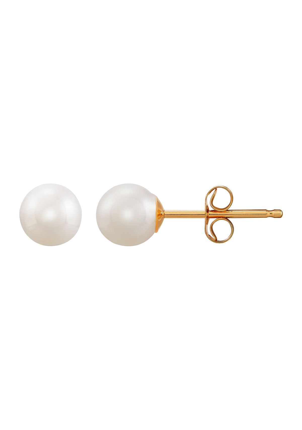 2 ct. t.w. Freshwater Pearl Earrings in 14K Yellow Gold