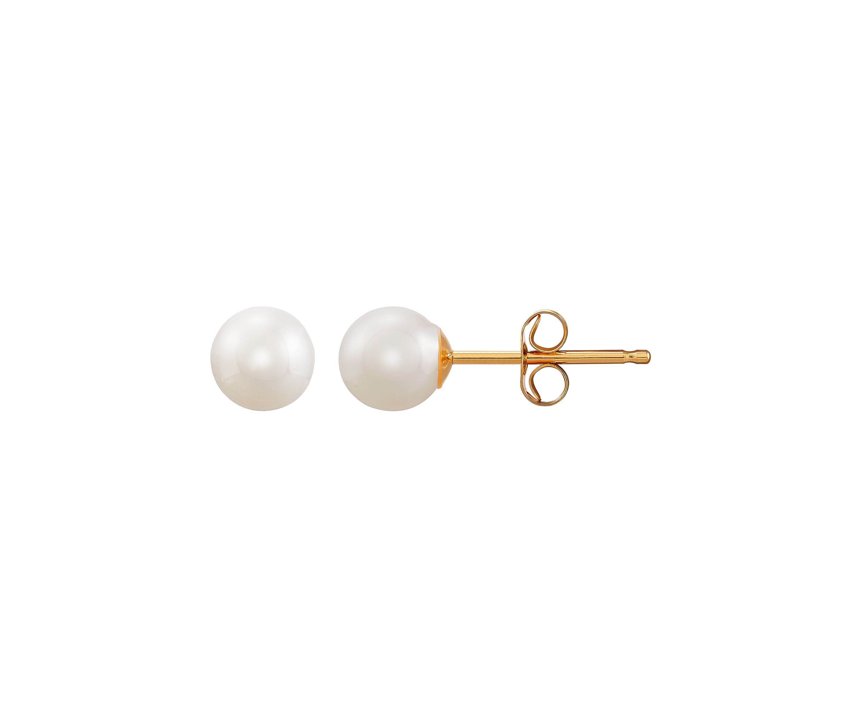 2 ct. t.w. Freshwater Pearl Earrings in 14K Yellow Gold